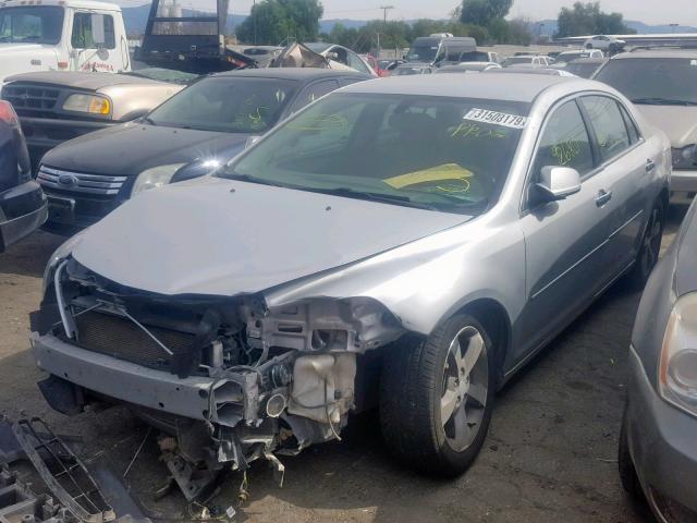 1G1ZC5E01CF255058 - 2012 CHEVROLET MALIBU 1LT SILVER photo 2