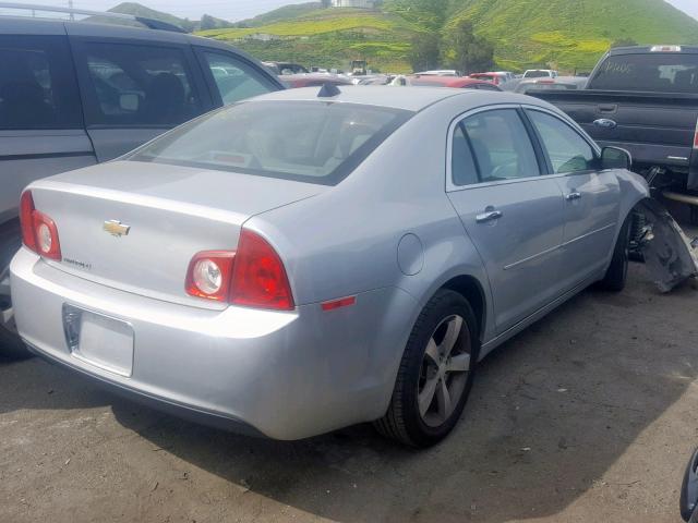 1G1ZC5E01CF255058 - 2012 CHEVROLET MALIBU 1LT SILVER photo 4
