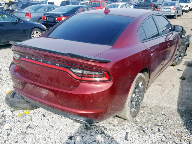 2C3CDXJGXJH140063 - 2018 DODGE CHARGER GT BURGUNDY photo 4