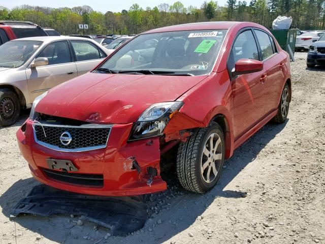 3N1AB6APXCL695112 - 2012 NISSAN SENTRA 2.0 RED photo 2