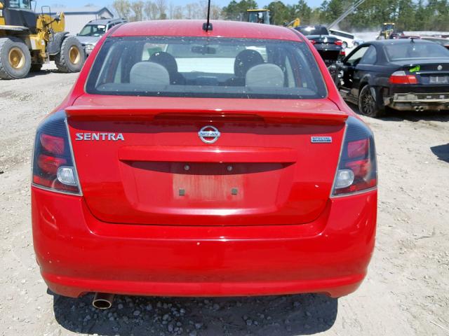 3N1AB6APXCL695112 - 2012 NISSAN SENTRA 2.0 RED photo 9