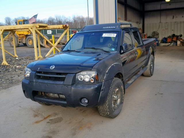 1N6ED29Y74C424792 - 2004 NISSAN FRONTIER C BLACK photo 2