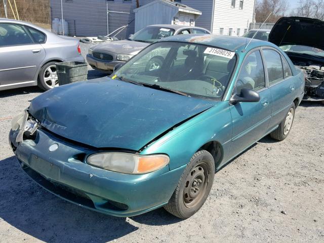 1MELM13P9VW632630 - 1997 MERCURY TRACER LS GREEN photo 2