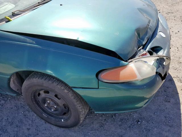 1MELM13P9VW632630 - 1997 MERCURY TRACER LS GREEN photo 9