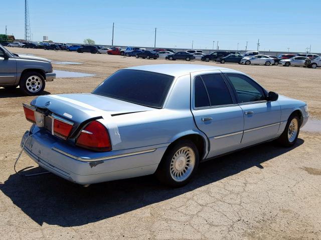 2MEFM75W2XX680305 - 1999 MERCURY GRAND MARQ BLUE photo 4