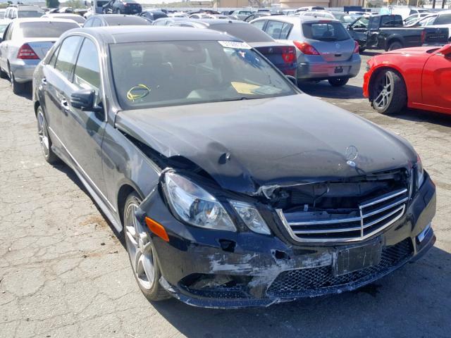 WDDHF5KB3DA724235 - 2013 MERCEDES-BENZ E 350 BLACK photo 1