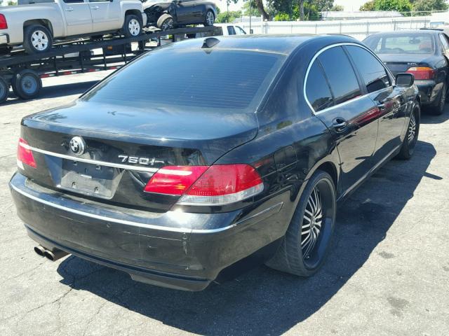 WBAHL83556DT00289 - 2006 BMW 750 I BLACK photo 4