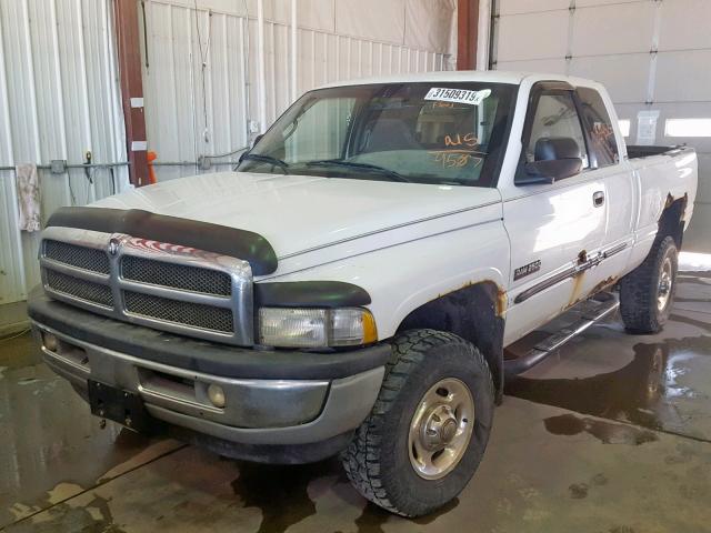 1B7KF23691J554507 - 2001 DODGE RAM 2500 WHITE photo 2