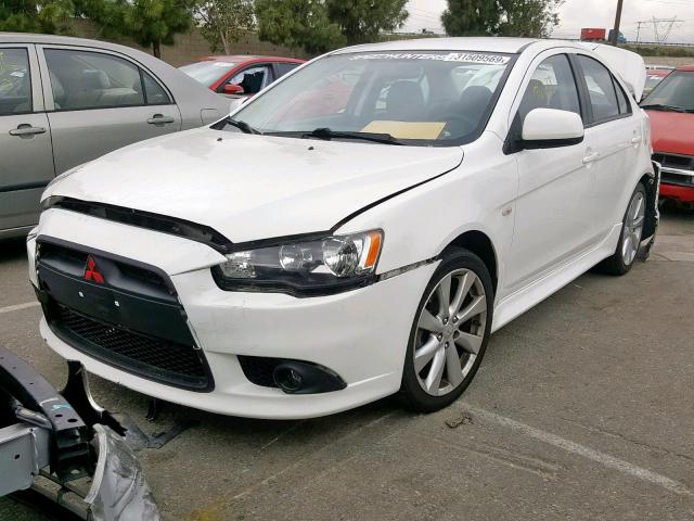 JA32U8FW3DU023129 - 2013 MITSUBISHI LANCER GT WHITE photo 2