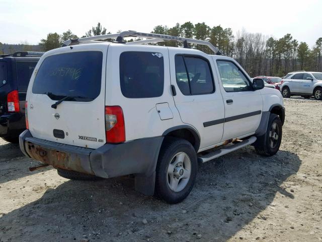 5N1ED28YX1C587948 - 2001 NISSAN XTERRA XE WHITE photo 4