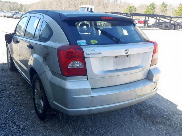 1B3HB48B28D544936 - 2008 DODGE CALIBER SX GRAY photo 3