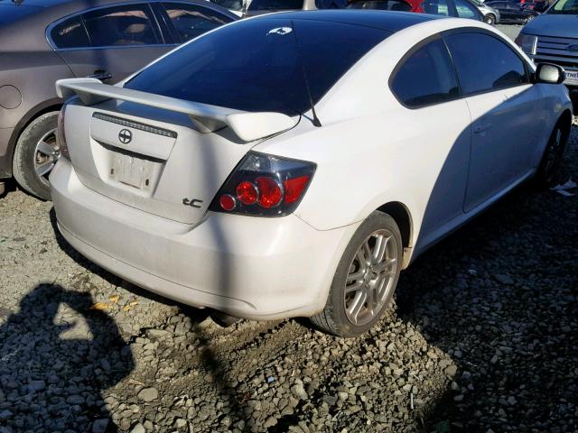JTKDE167680221989 - 2008 TOYOTA SCION TC WHITE photo 4