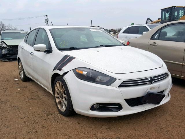 1C3CDFCH9DD133400 - 2013 DODGE DART LIMIT WHITE photo 1