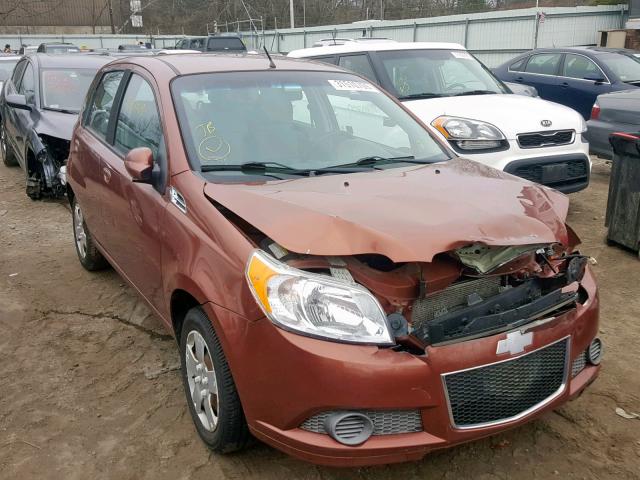 KL1TD6DE1BB251232 - 2011 CHEVROLET AVEO LS ORANGE photo 1