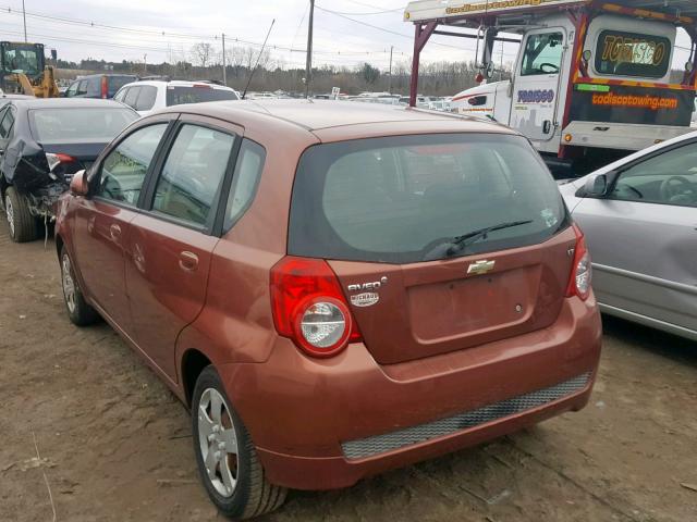 KL1TD6DE1BB251232 - 2011 CHEVROLET AVEO LS ORANGE photo 3