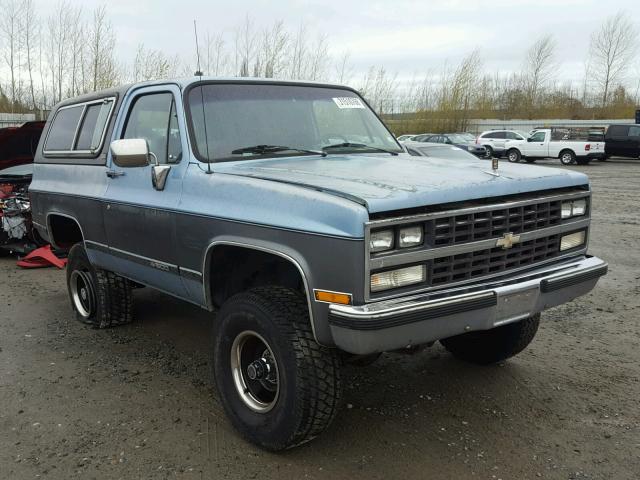 1GNEV18K4KF173014 - 1989 CHEVROLET BLAZER V10 BLUE photo 1