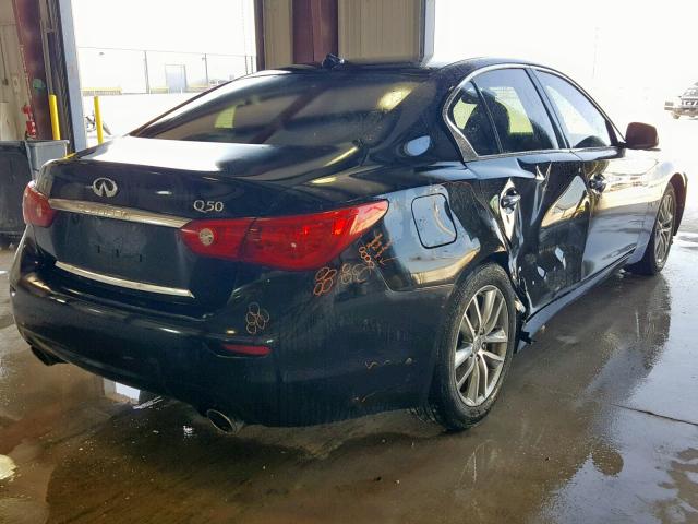 JN1BV7AP7EM693439 - 2014 INFINITI Q50 BASE BLACK photo 4