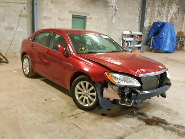 1C3CCBBB2DN763763 - 2013 CHRYSLER 200 TOURIN MAROON photo 1