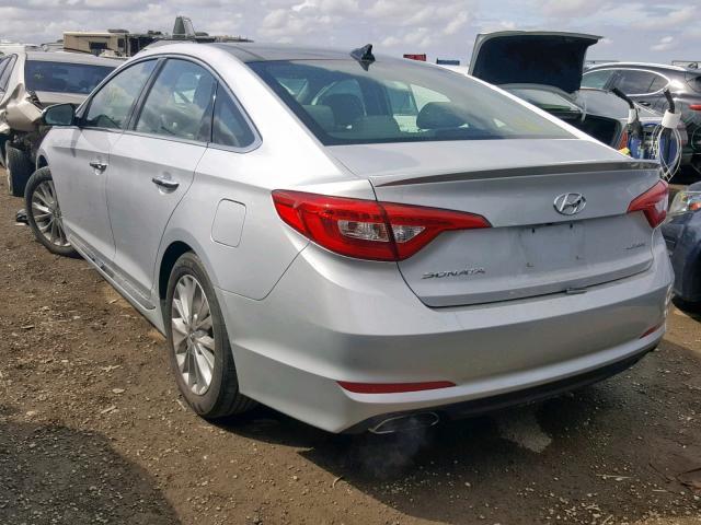 5NPE34AF3FH094779 - 2015 HYUNDAI SONATA SPO SILVER photo 3