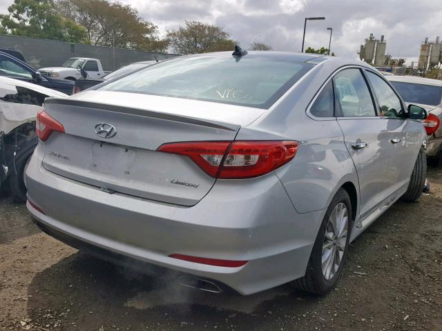 5NPE34AF3FH094779 - 2015 HYUNDAI SONATA SPO SILVER photo 4