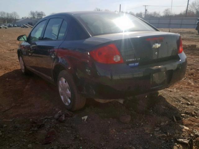 1G1AL58F887310426 - 2008 CHEVROLET COBALT LT BLACK photo 3