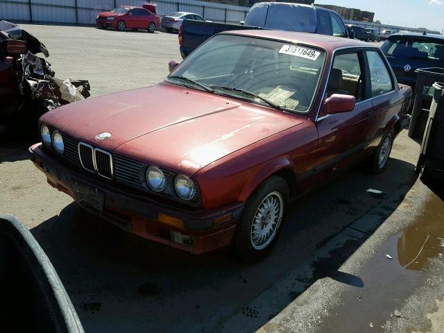 WBAAA2317MEC55075 - 1991 BMW 325 I AUTO BURGUNDY photo 2