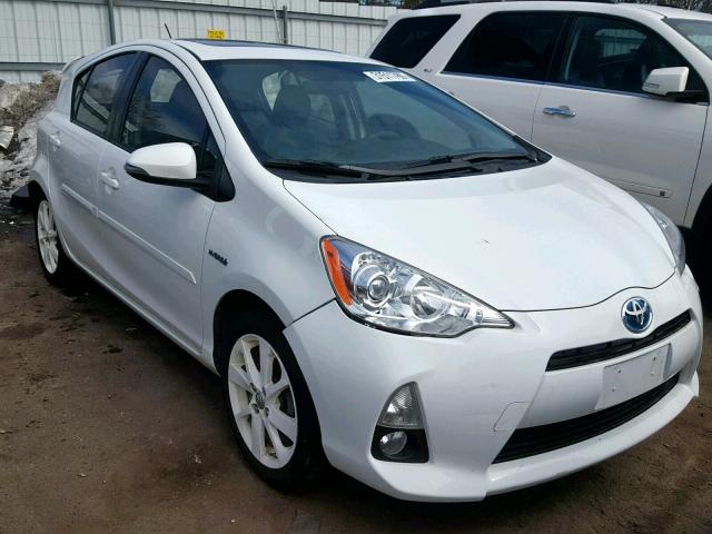 JTDKDTB35C1001942 - 2012 TOYOTA PRIUS C WHITE photo 1