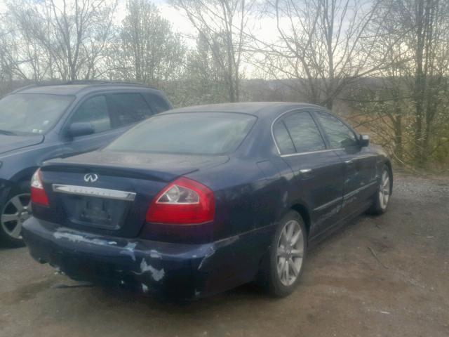 JNKBF01A53M100816 - 2003 INFINITI Q45 BLUE photo 4