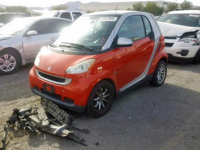 WMEEJ31X08K149025 - 2008 SMART FORTWO ORANGE photo 2