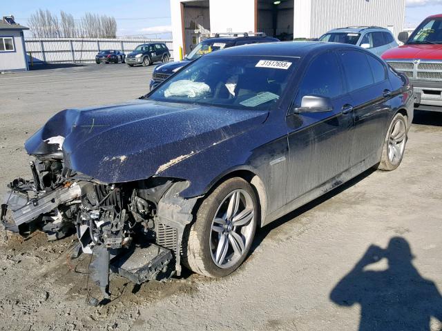 WBAFU9C58DDY72402 - 2013 BMW 550 XI BLACK photo 2