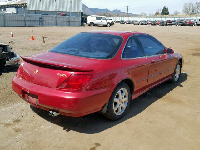 19UYA2259WL002469 - 1998 ACURA 3.0CL RED photo 4