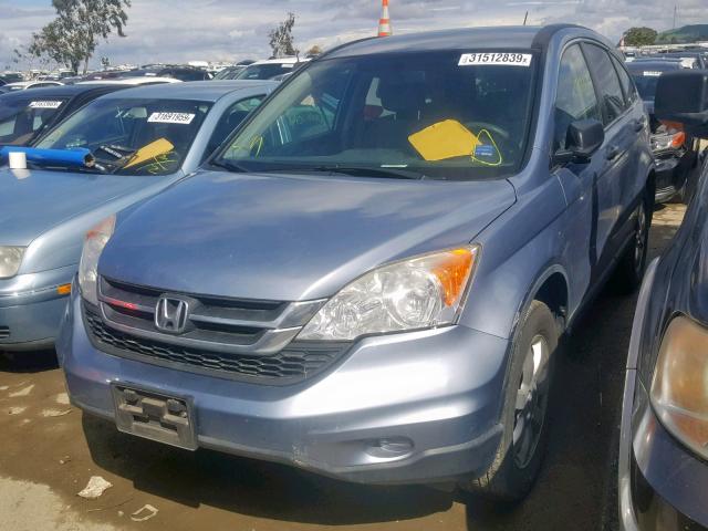 JHLRE4H46BC010303 - 2011 HONDA CR-V SE BLUE photo 2