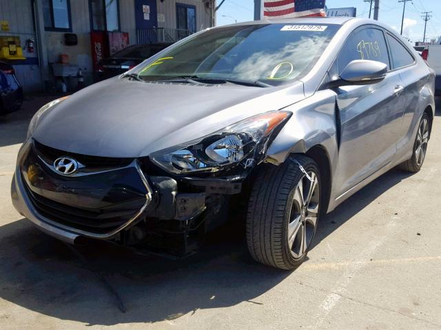 KMHDH6AE1DU012448 - 2013 HYUNDAI ELANTRA CO GRAY photo 2