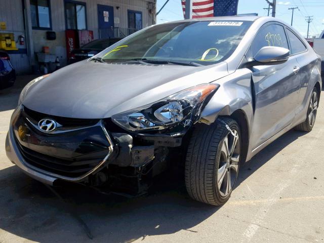 KMHDH6AE1DU012448 - 2013 HYUNDAI ELANTRA CO GRAY photo 9