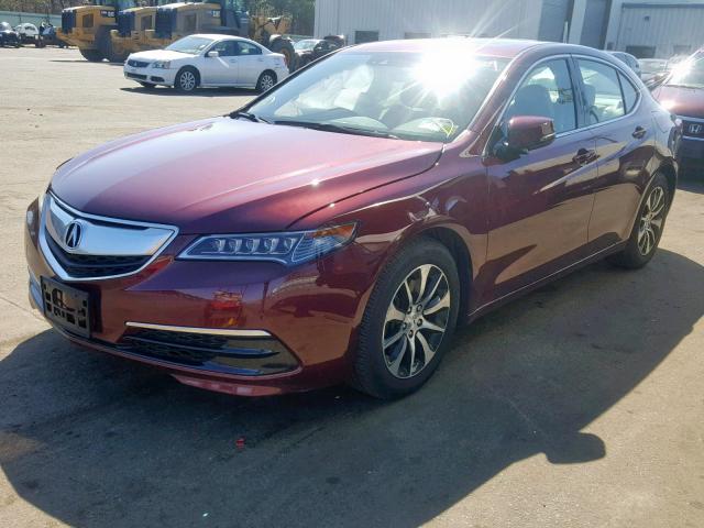 19UUB1F57FA014891 - 2015 ACURA TLX TECH MAROON photo 2