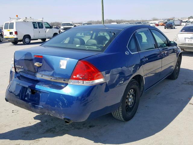 2G1WS551369414626 - 2006 CHEVROLET IMPALA POL BLUE photo 4