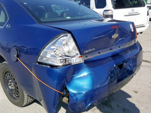 2G1WS551369414626 - 2006 CHEVROLET IMPALA POL BLUE photo 9