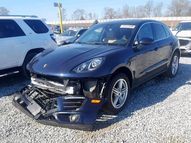 WP1AB2A59HLB11286 - 2017 PORSCHE MACAN S BLUE photo 2