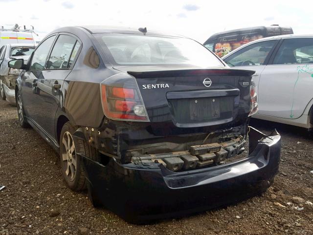 3N1AB6AP4CL754378 - 2012 NISSAN SENTRA 2.0 BLACK photo 3