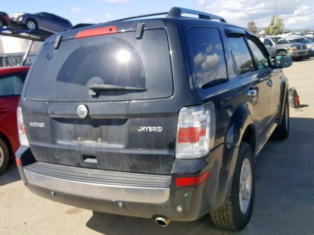 4M2CU29H58KJ48306 - 2008 MERCURY MARINER HE BLACK photo 4