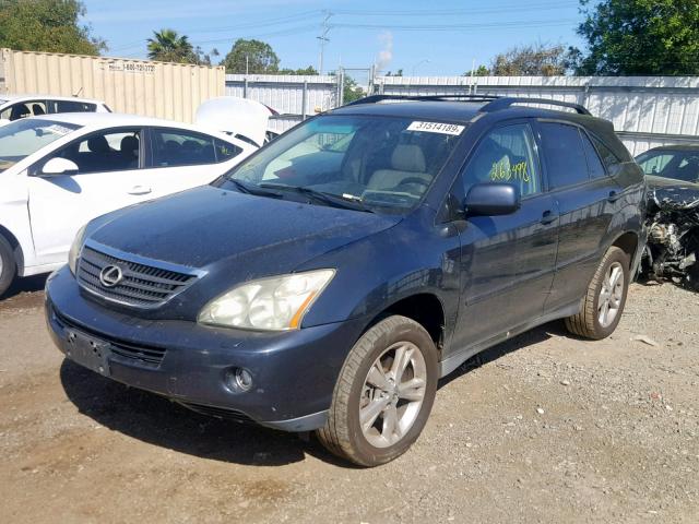 JTJHW31U060026687 - 2006 LEXUS RX 400 BLUE photo 2