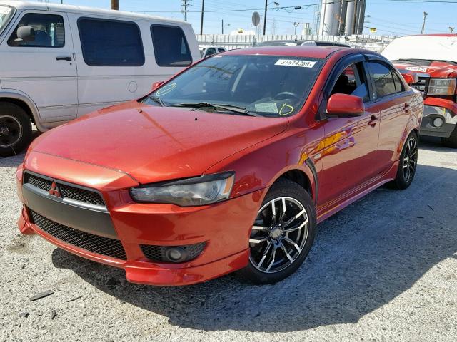 JA3AU86U48U015623 - 2008 MITSUBISHI LANCER GTS RED photo 2