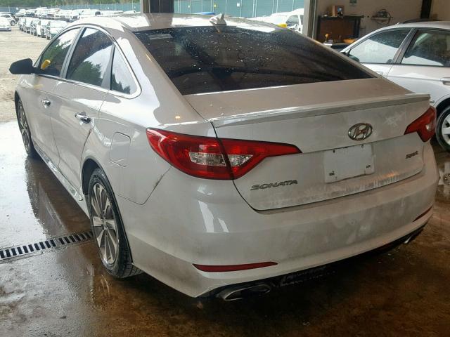 5NPE34AF6FH212758 - 2015 HYUNDAI SONATA SPO WHITE photo 3