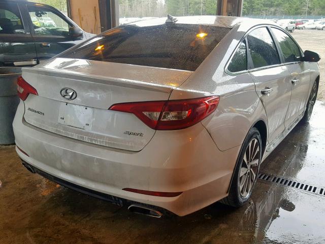 5NPE34AF6FH212758 - 2015 HYUNDAI SONATA SPO WHITE photo 4