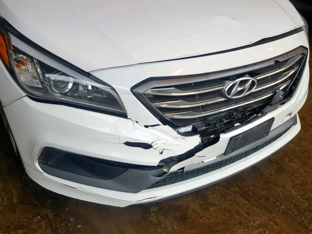 5NPE34AF6FH212758 - 2015 HYUNDAI SONATA SPO WHITE photo 9