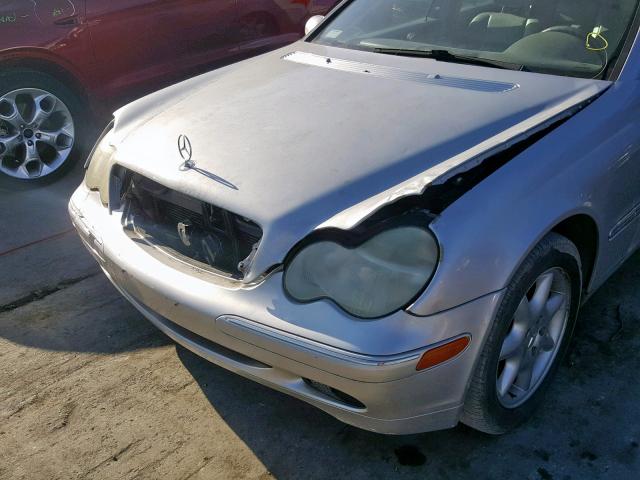 WDBRF61J03F366797 - 2003 MERCEDES-BENZ C 240 SILVER photo 9