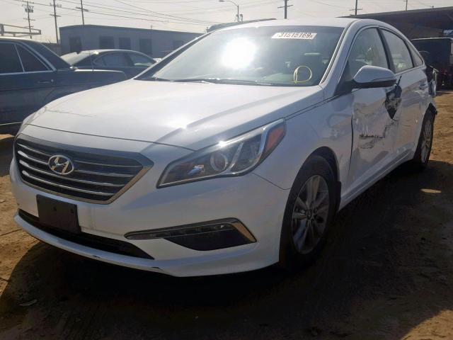 5NPE24AAXFH153219 - 2015 HYUNDAI SONATA ECO WHITE photo 2