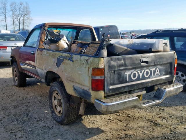 JT4RN01P6N7053370 - 1992 TOYOTA PICKUP 1/2 BLACK photo 3