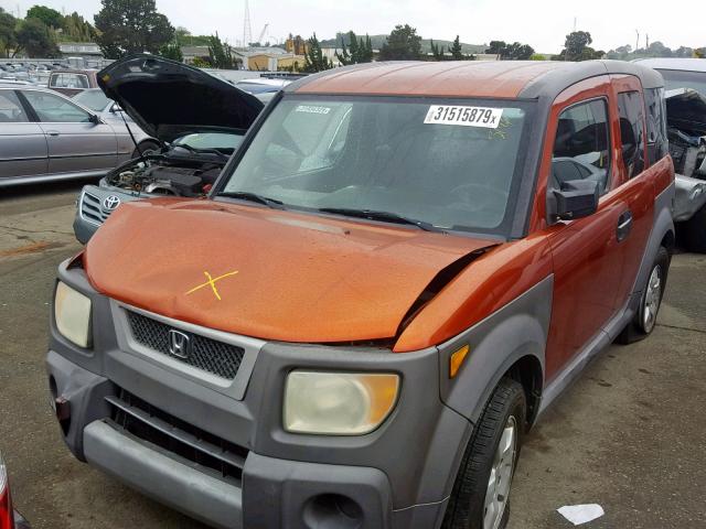 5J6YH28625L026549 - 2005 HONDA ELEMENT EX ORANGE photo 2