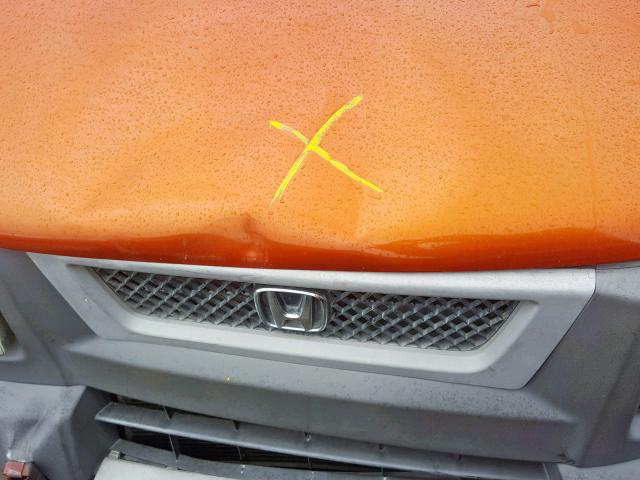 5J6YH28625L026549 - 2005 HONDA ELEMENT EX ORANGE photo 7